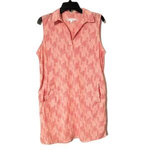 NWOT Southern Tide Dress Kamryn Brrr° Intercoastal Horizon Hues Rose Blush Large